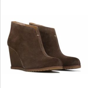 Korks Women's Taupe Haldor Wedge Platform Ankle Bootie Shoes Brown Size 8.5
